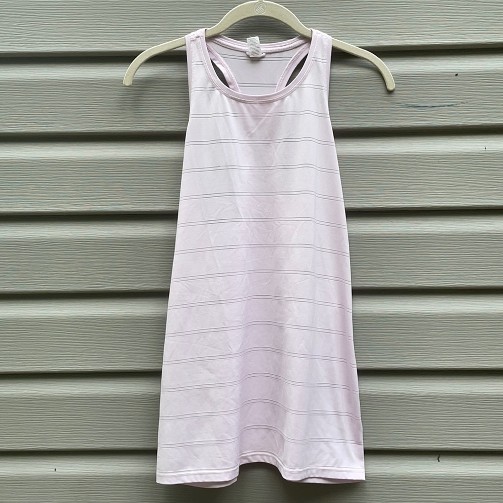 Athleta Lilac Striped Racerback Tank Top